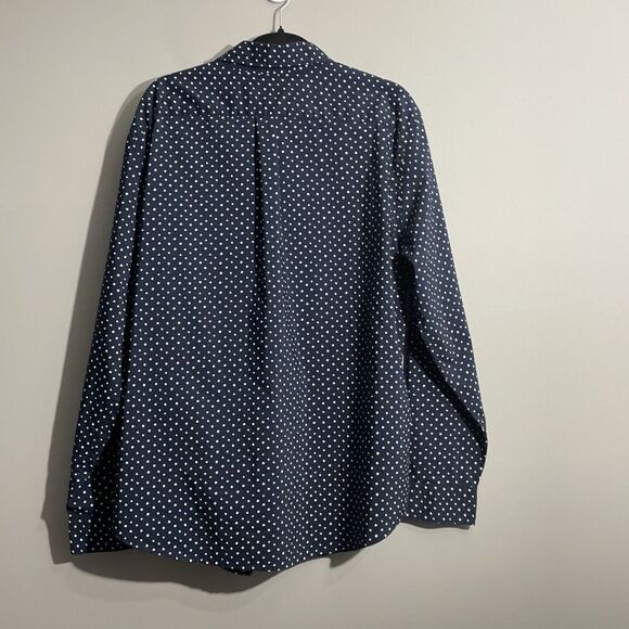 Dockers Men’s Classic Fit Long Sleeve Button Down Shirt XL Blue Floral Print - Picture 2 of 16